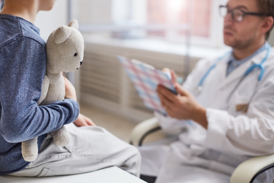 Visual schedule for preparing autistic child for doctor visit